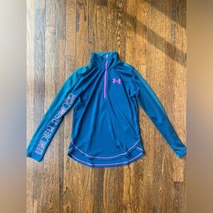 Under Armour Girls Quarter Zip (Size XL)